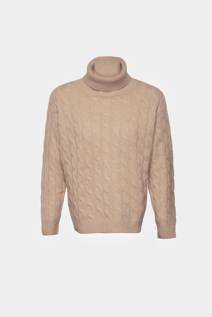 Organic Cashmere Cable Knitwear Sweater